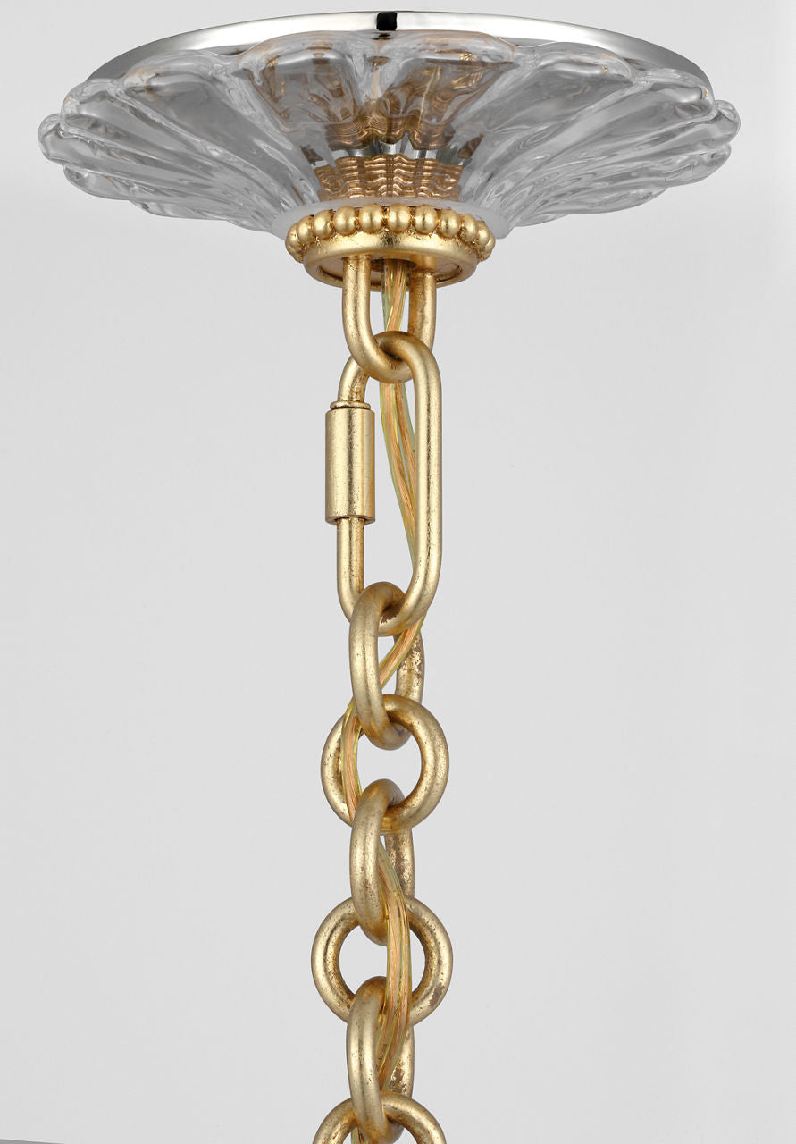 Gianna 36" Ring Chandelier | Gild | Clear Glass