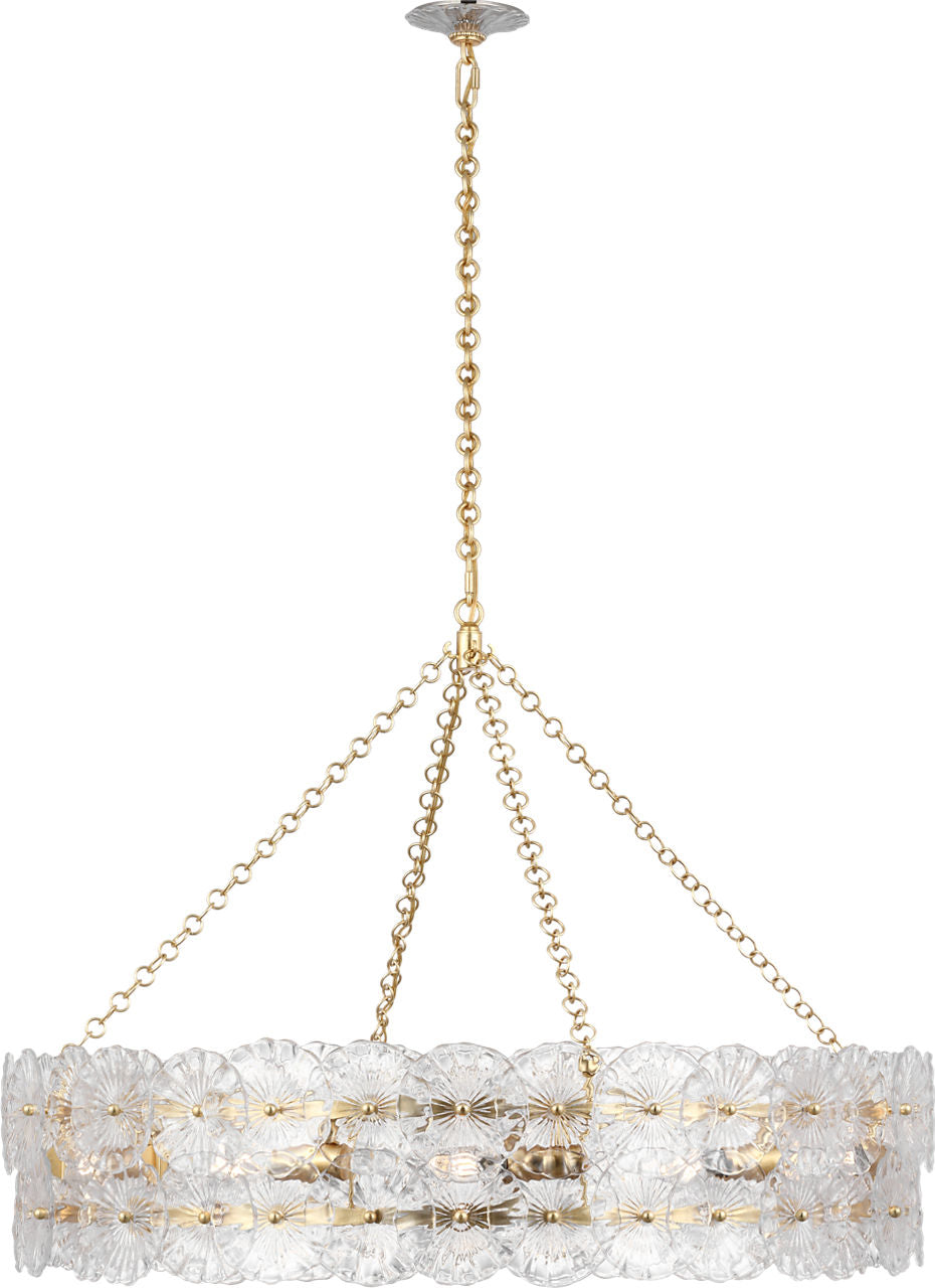 Gianna 36" Ring Chandelier | Gild | Clear Glass