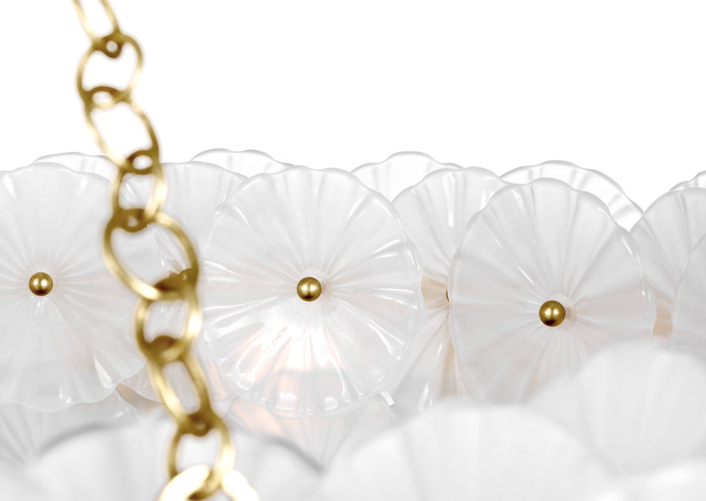 Gianna 36" Ring Chandelier | Gild | Frosted Glass