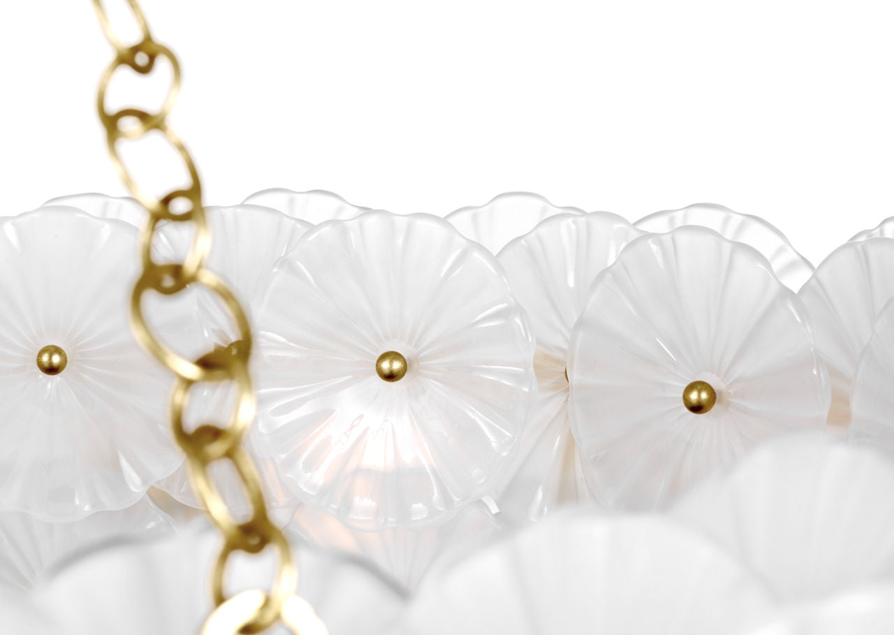 Gianna 36" Ring Chandelier | Gild | Frosted Glass