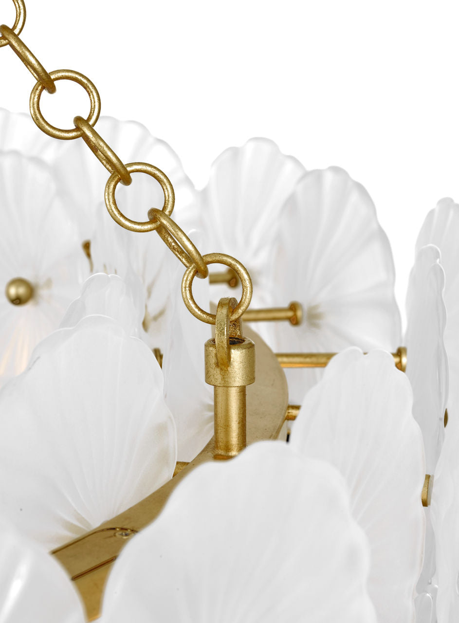Gianna 36" Ring Chandelier | Gild | Frosted Glass