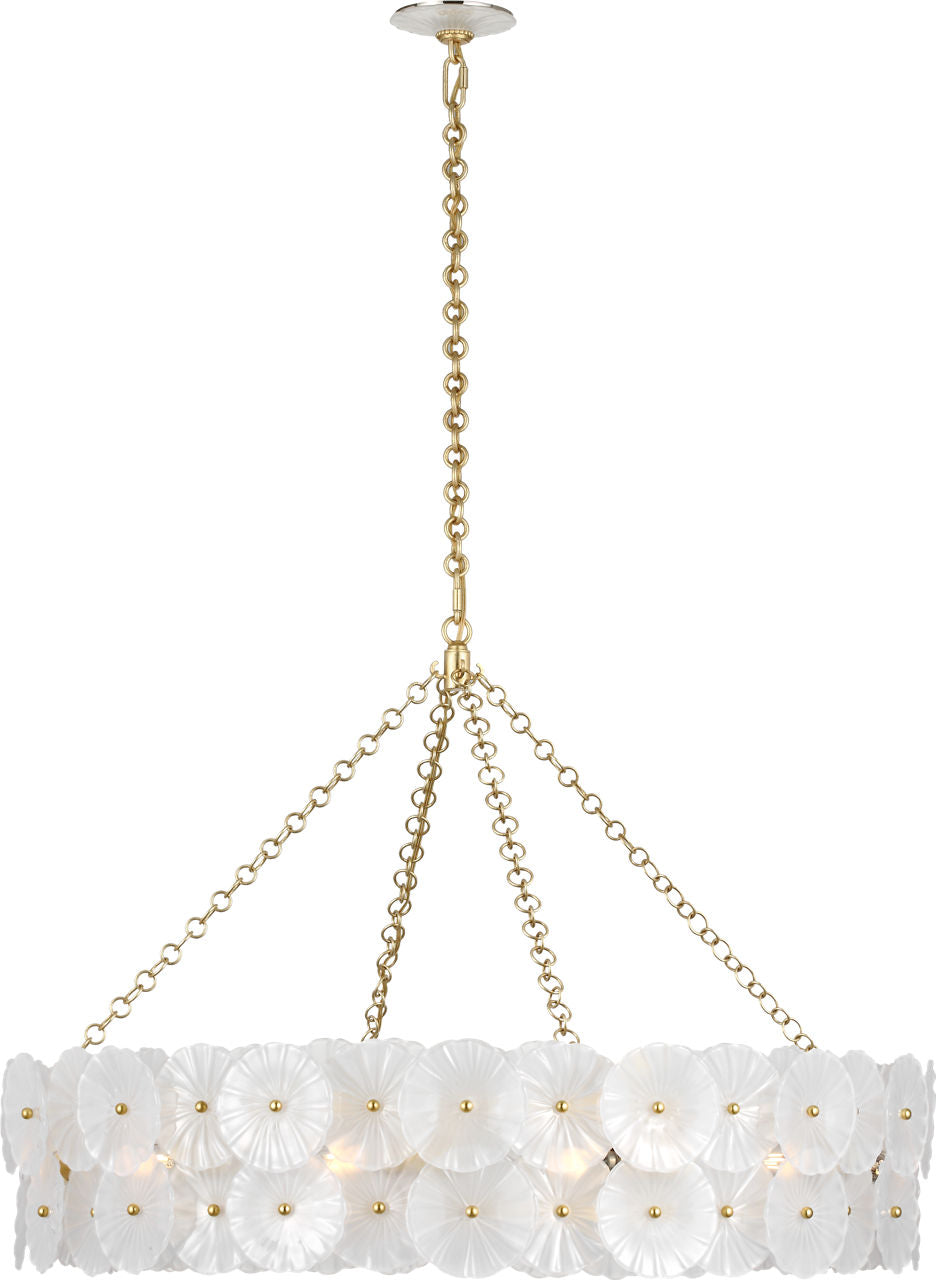 Gianna 36" Ring Chandelier | Gild | Frosted Glass