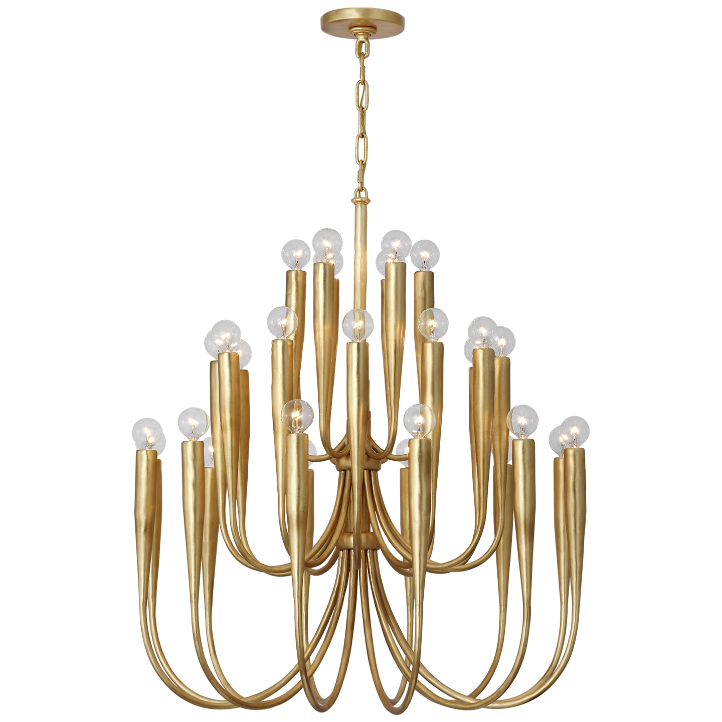 Acadia 30" Medium Chandelier | Antique Gold Leaf