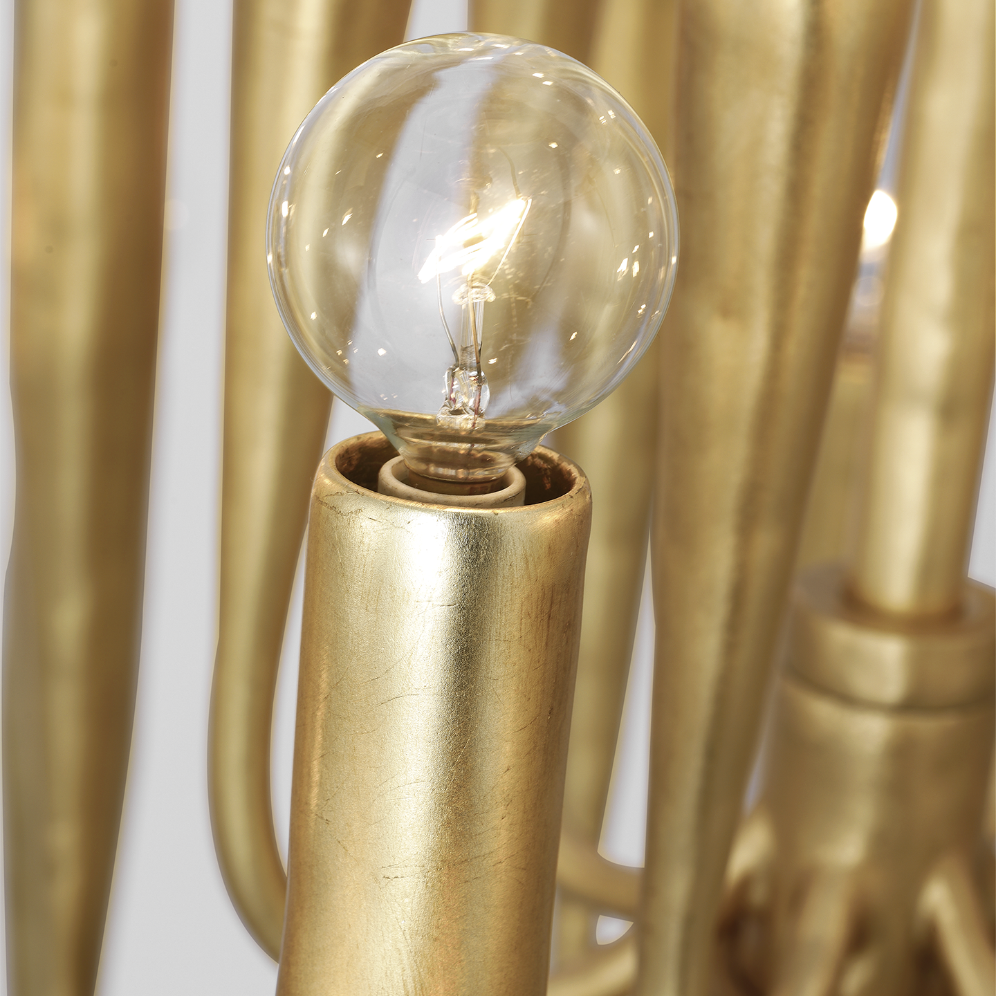 Acadia 30" Medium Chandelier | Antique Gold Leaf