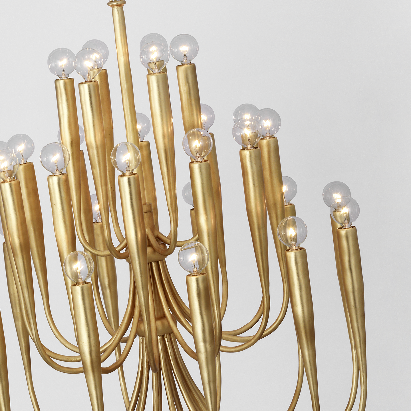 Acadia 30" Medium Chandelier | Antique Gold Leaf