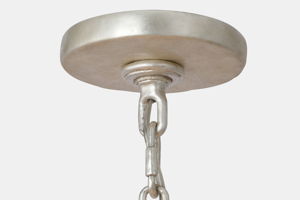 Acadia 30" Medium Chandelier | Burnished Silver Leaf