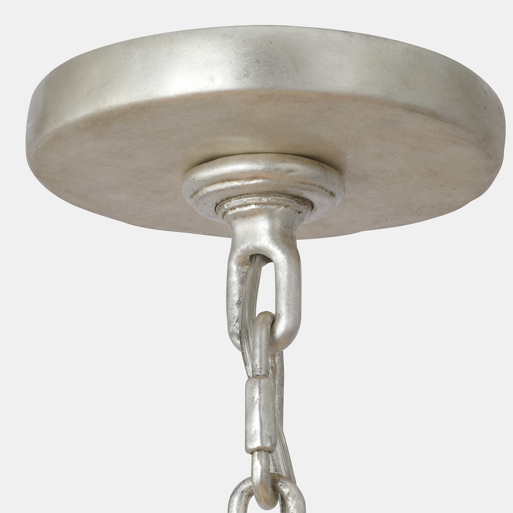 Acadia 30" Medium Chandelier | Burnished Silver Leaf