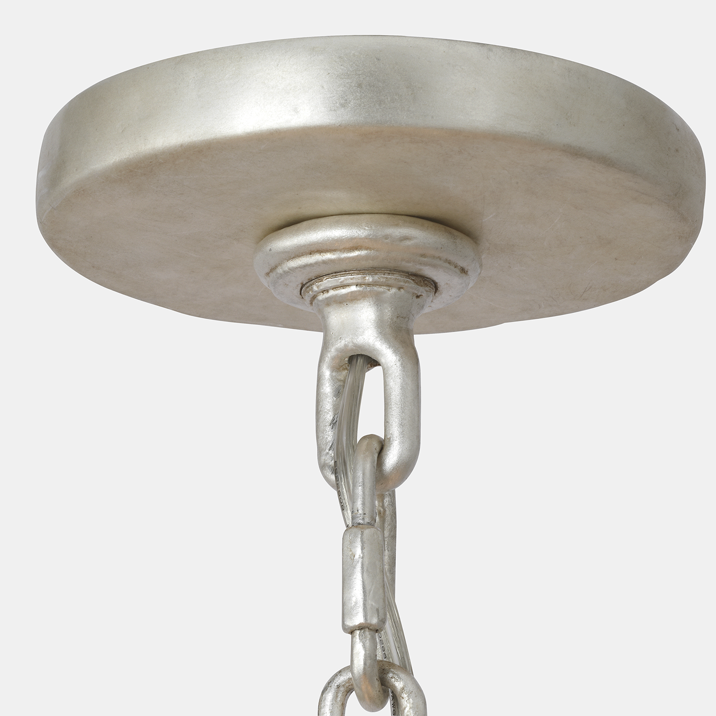 Acadia 30" Medium Chandelier | Burnished Silver Leaf
