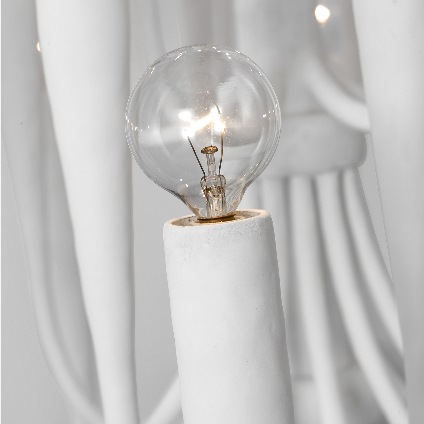 Acadia 30" Medium Chandelier | Plaster White