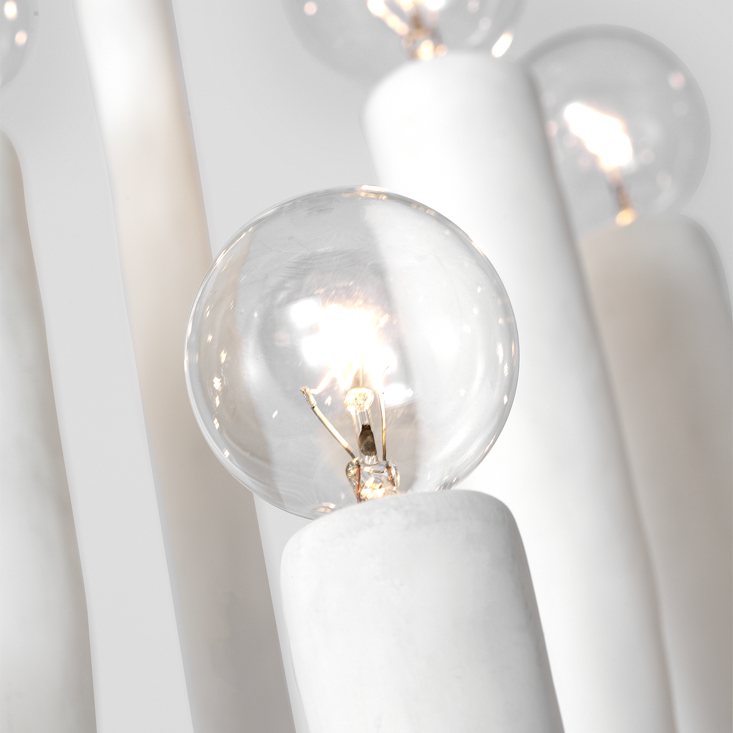 Acadia 30" Medium Chandelier | Plaster White