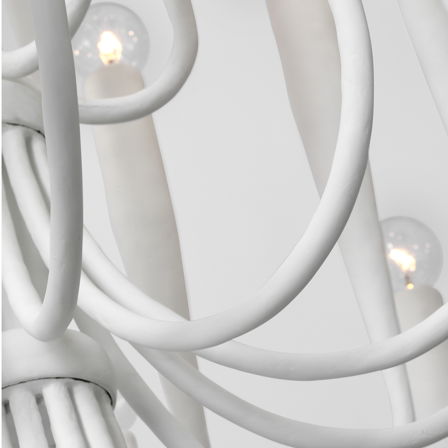 Acadia 30" Medium Chandelier | Plaster White
