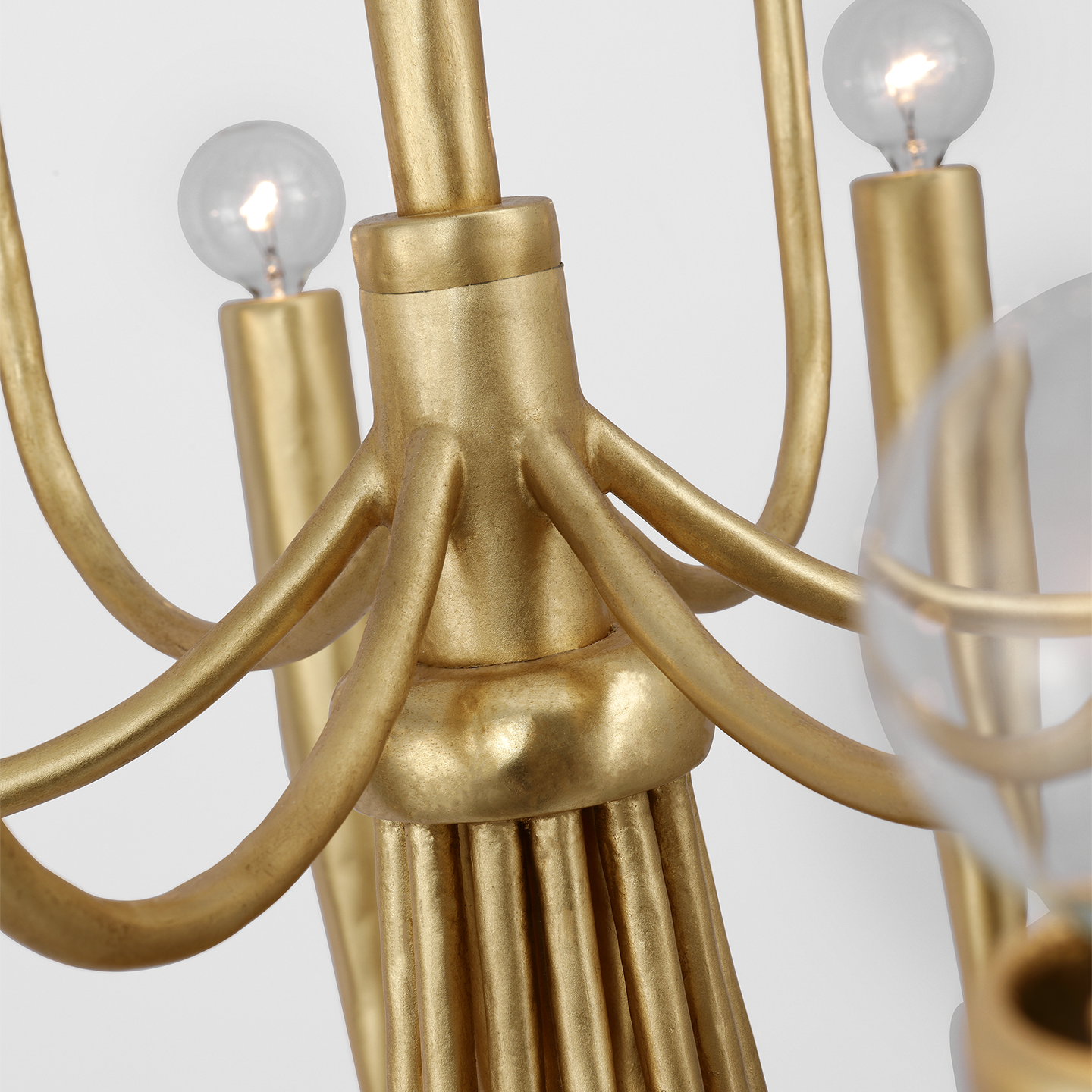Acadia 52" Grande Chandelier | Antique Gold Leaf