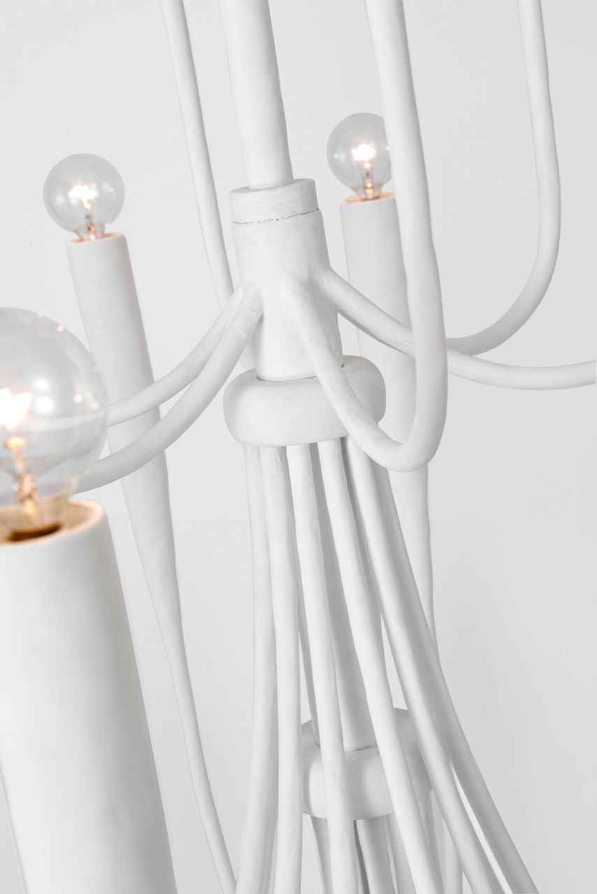 Acadia 52" Grande Chandelier | Plaster White