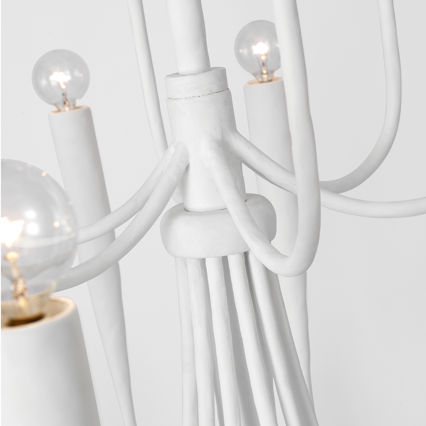 Acadia 52" Grande Chandelier | Plaster White