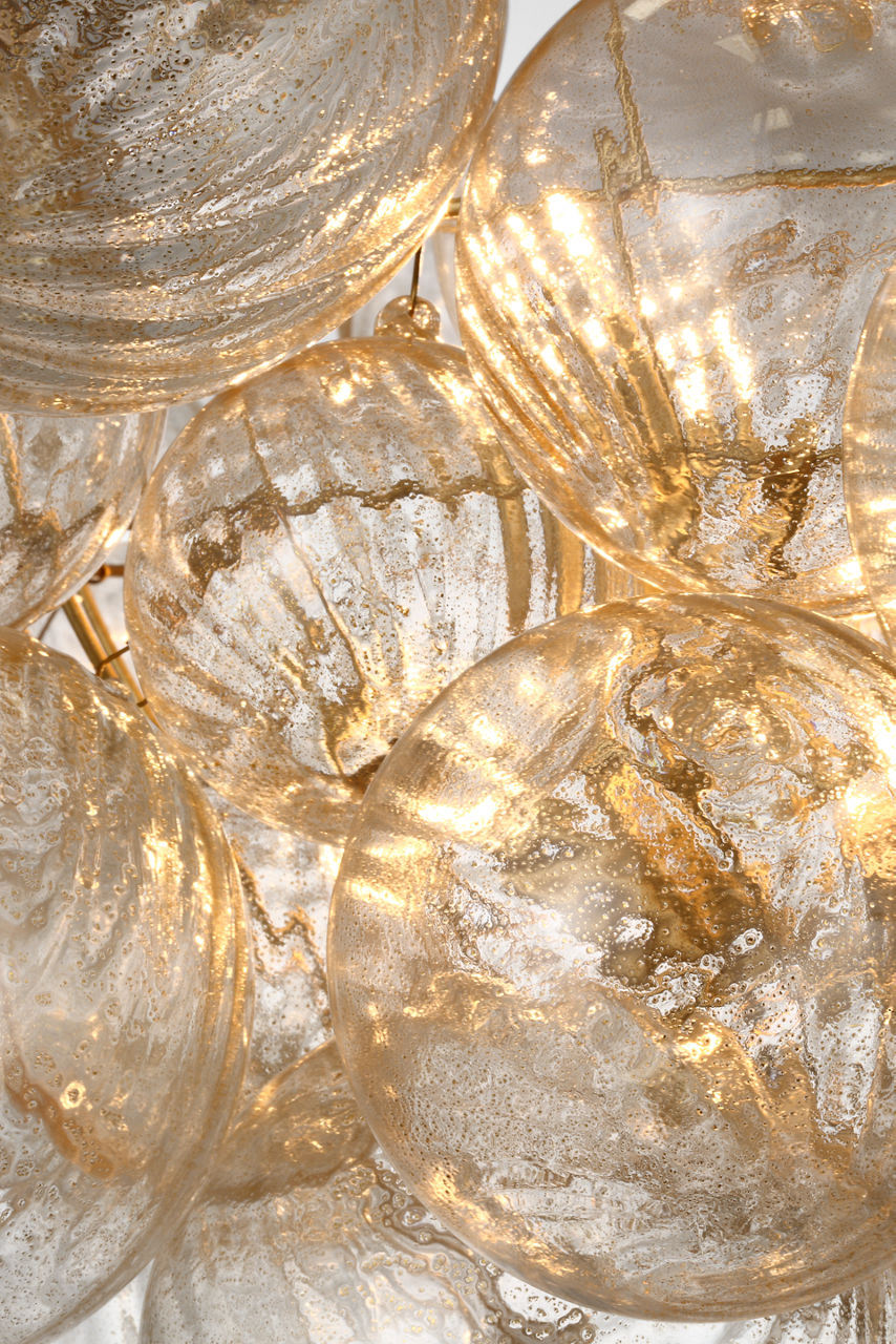 Talia Large Chandelier | Gild | Gold Fleck Glass