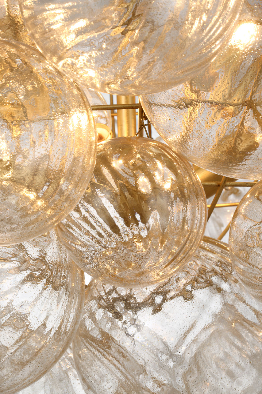 Talia Large Chandelier | Gild | Gold Fleck Glass