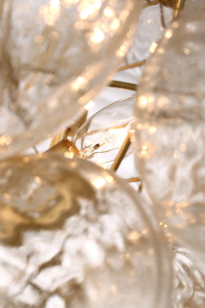 Talia Large Chandelier | Gild | Gold Fleck Glass