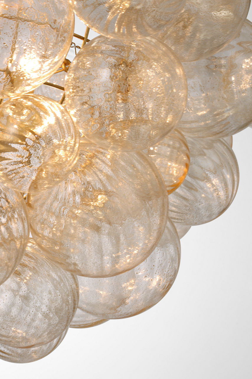 Talia Large Chandelier | Gild | Gold Fleck Glass