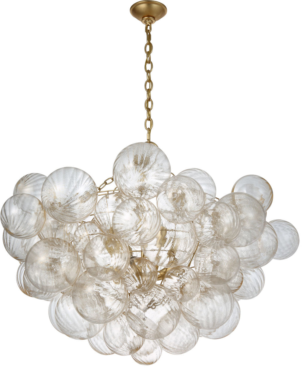 Talia Large Chandelier | Gild | Gold Fleck Glass