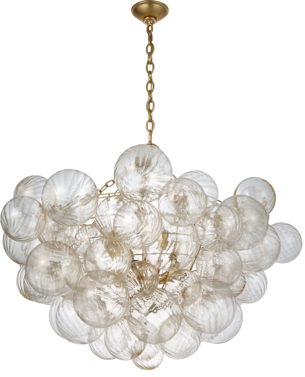 Talia Large Chandelier | Gild | Gold Fleck Glass