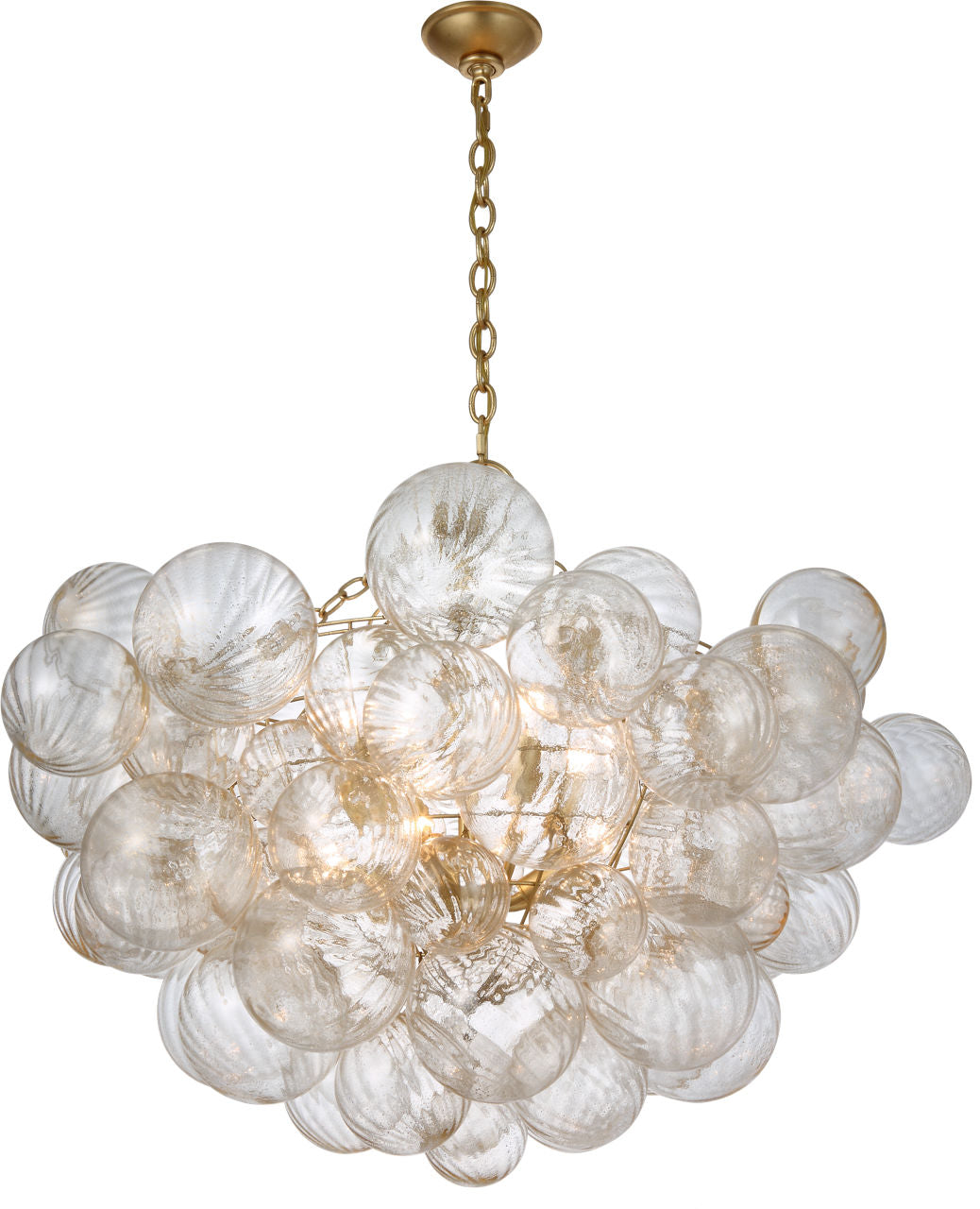 Talia Large Chandelier | Gild | Gold Fleck Glass