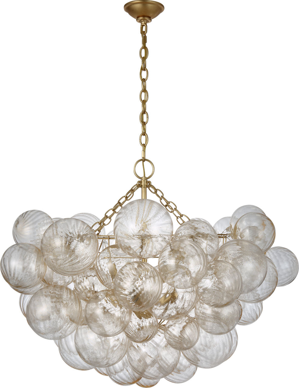 Talia Large Chandelier | Gild | Gold Fleck Glass
