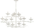 Clementine 48" Low Wide Tiered Chandelier | Plaster White