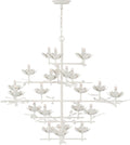 Clementine 48" Tiered Entry Chandelier | Plaster White