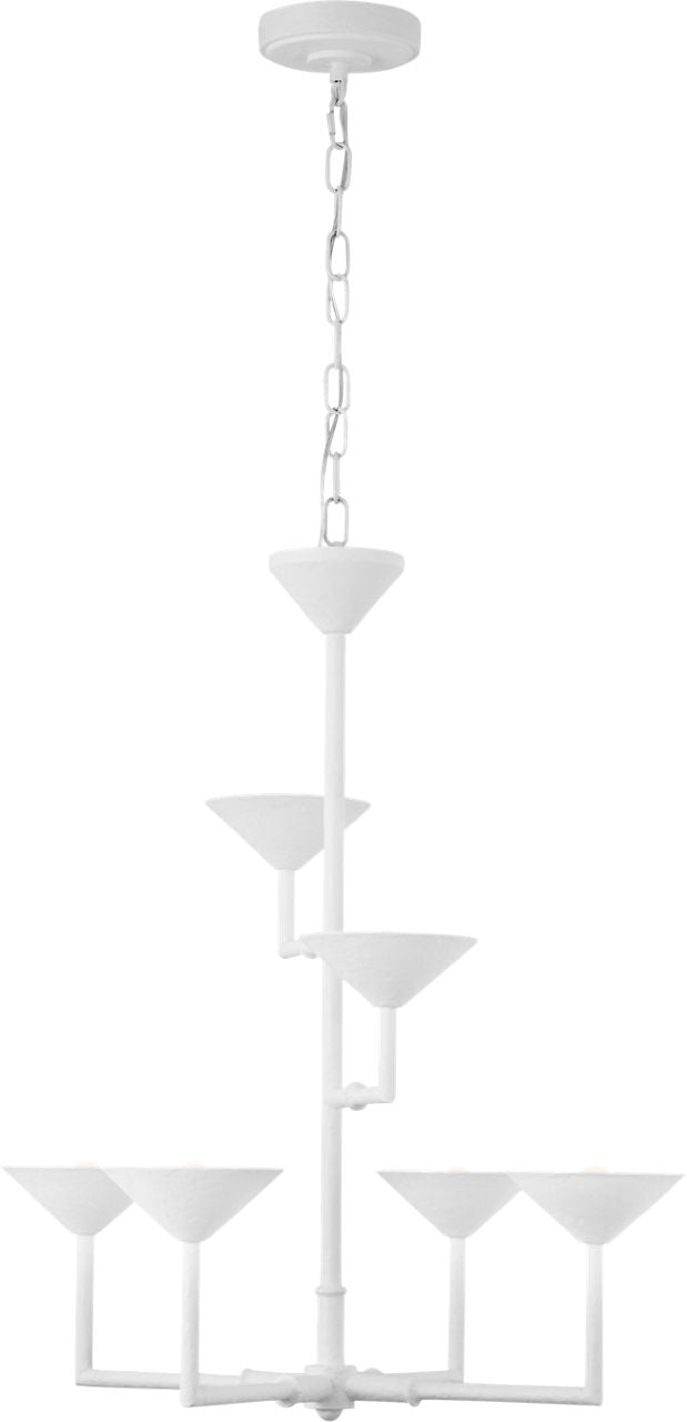 Eleanor 30" Chandelier | Plaster White