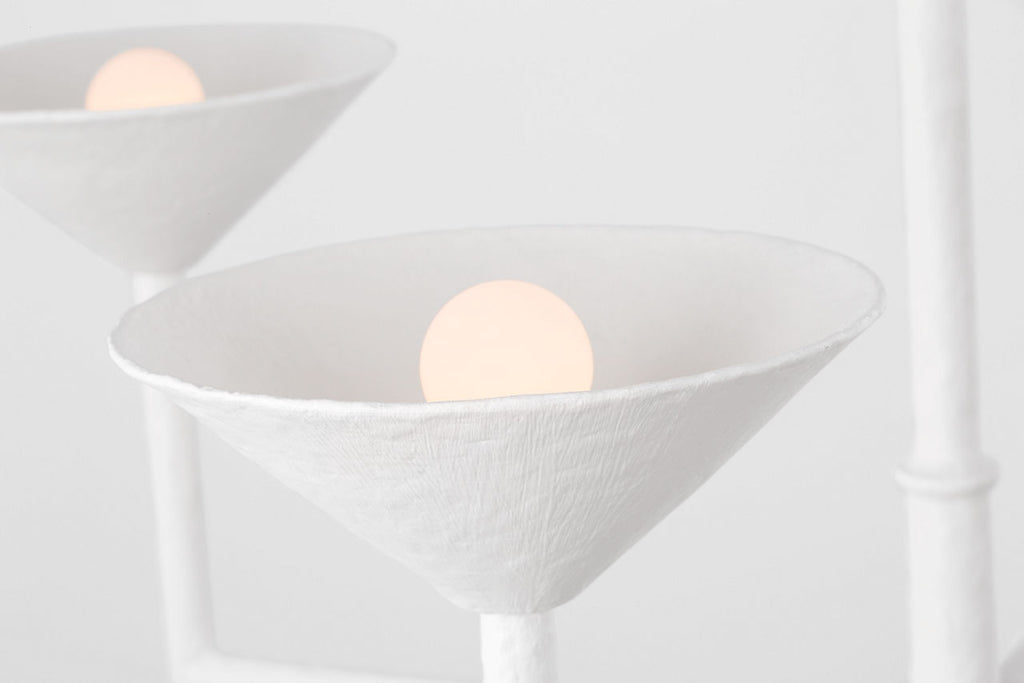 Eleanor 30" Chandelier | Plaster White