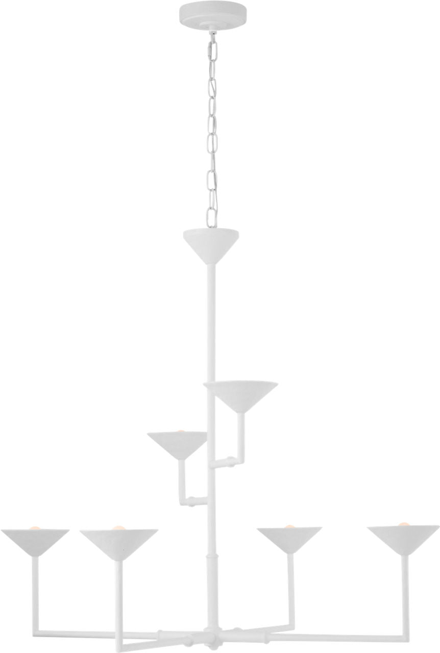 Eleanor 47" Chandelier | Plaster White