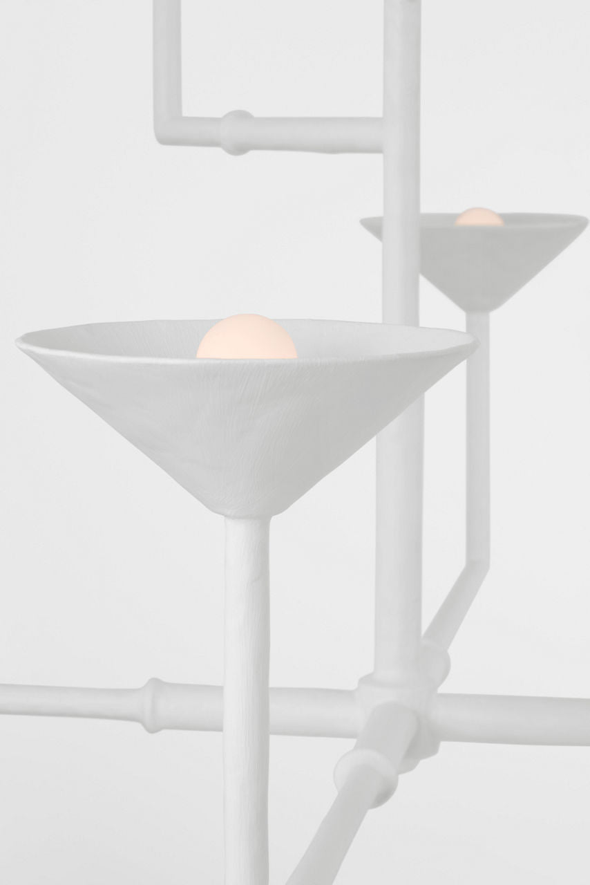 Eleanor 47" Chandelier | Plaster White