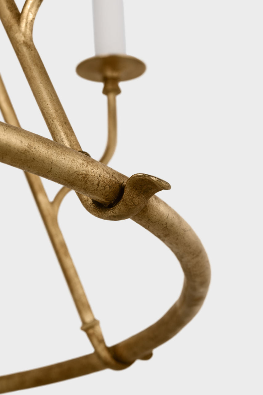 Lorio Large Chandelier | Gilded Iron