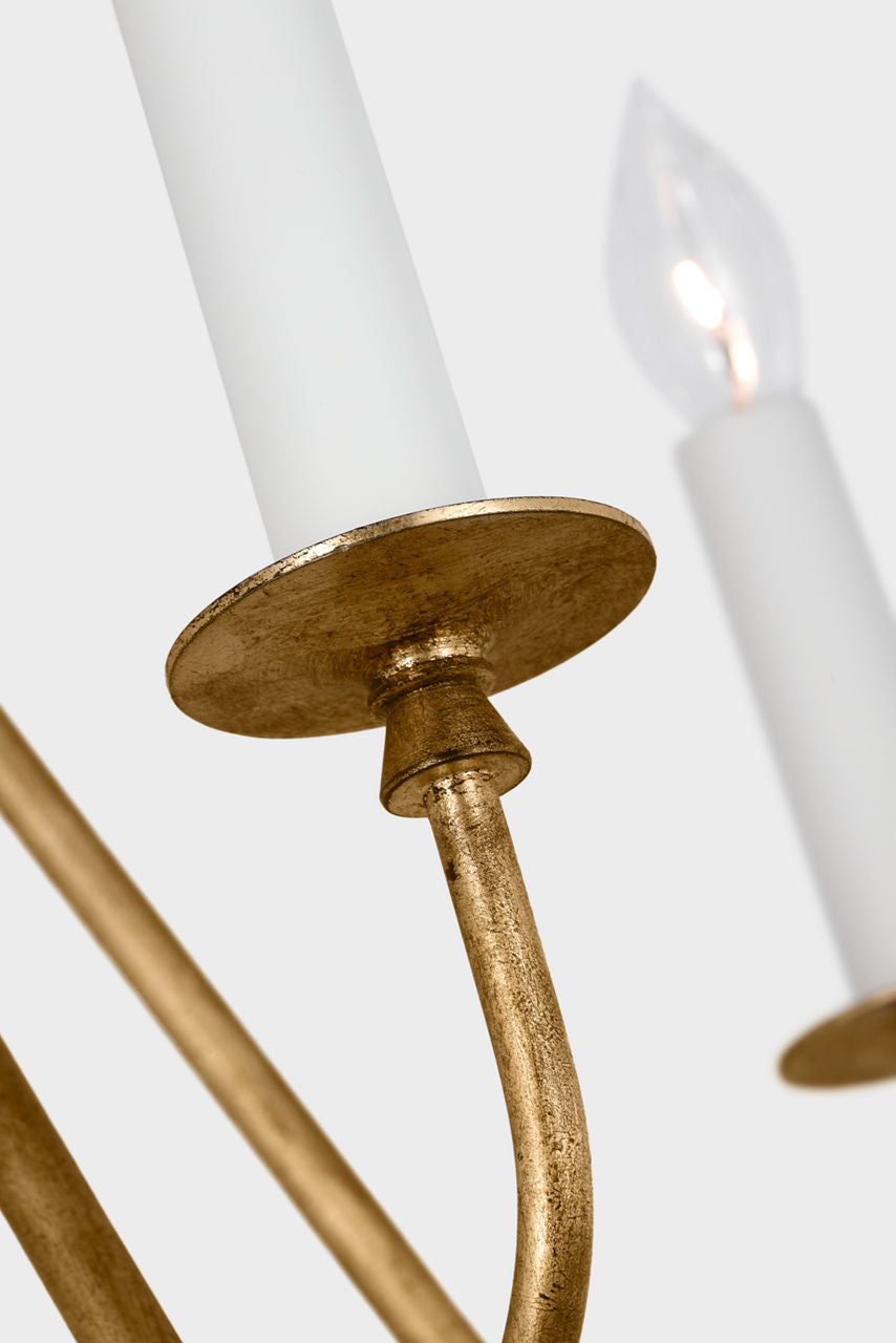 Lorio Large Chandelier | Gilded Iron