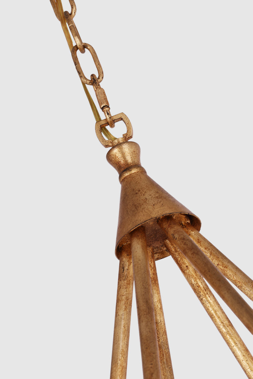 Lorio Large Chandelier | Gilded Iron