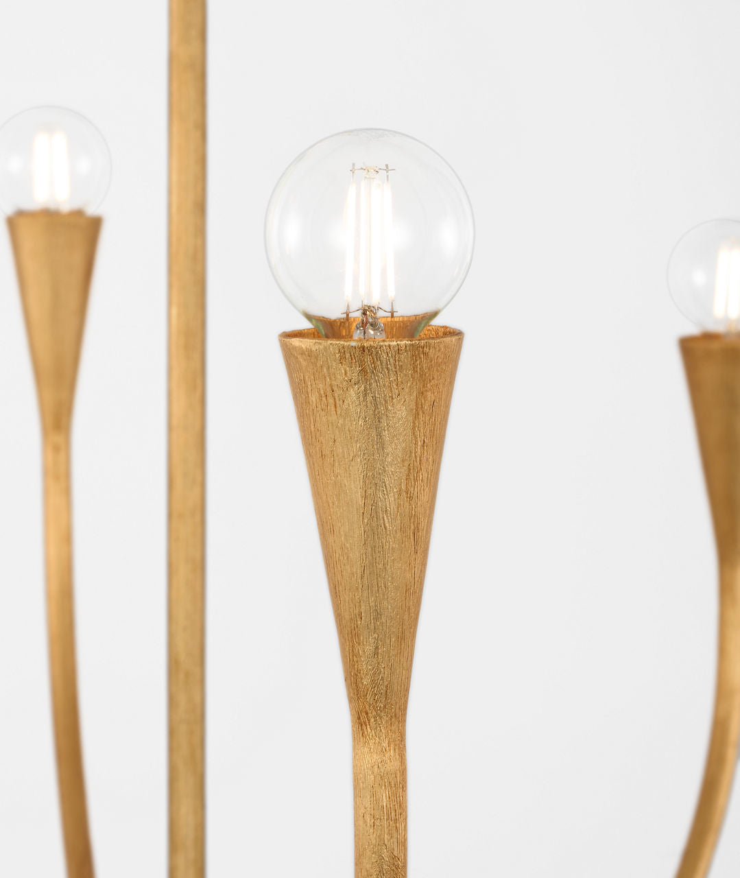 Marini 33" Chandelier | Antique Gold Leaf