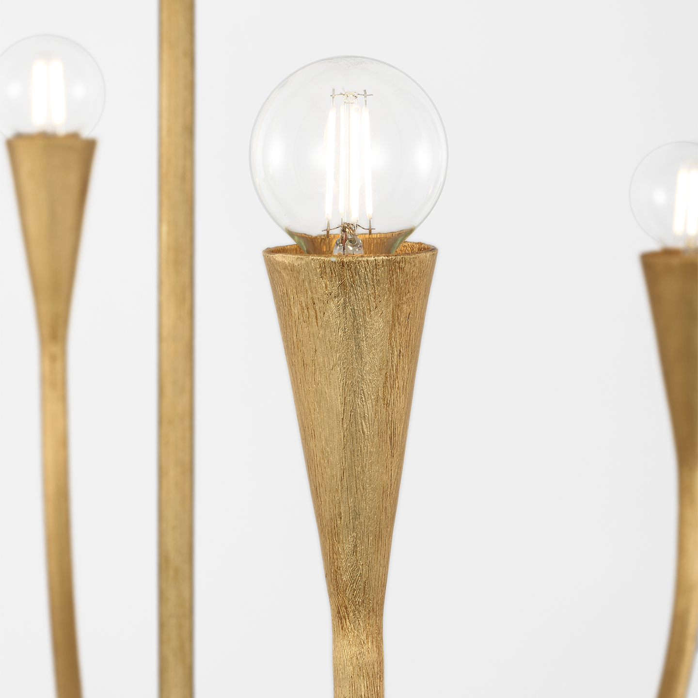 Marini 33" Chandelier | Antique Gold Leaf