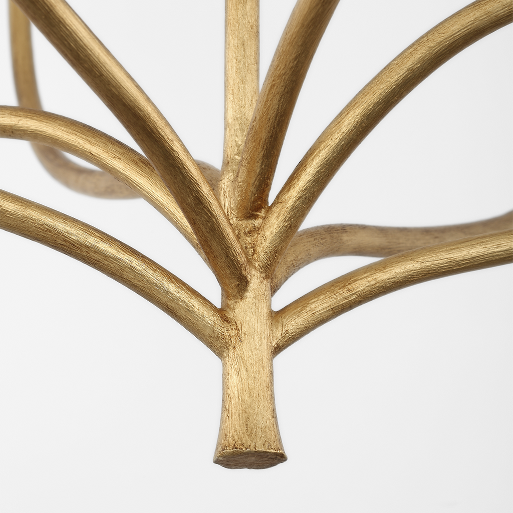 Marini 33" Chandelier | Antique Gold Leaf