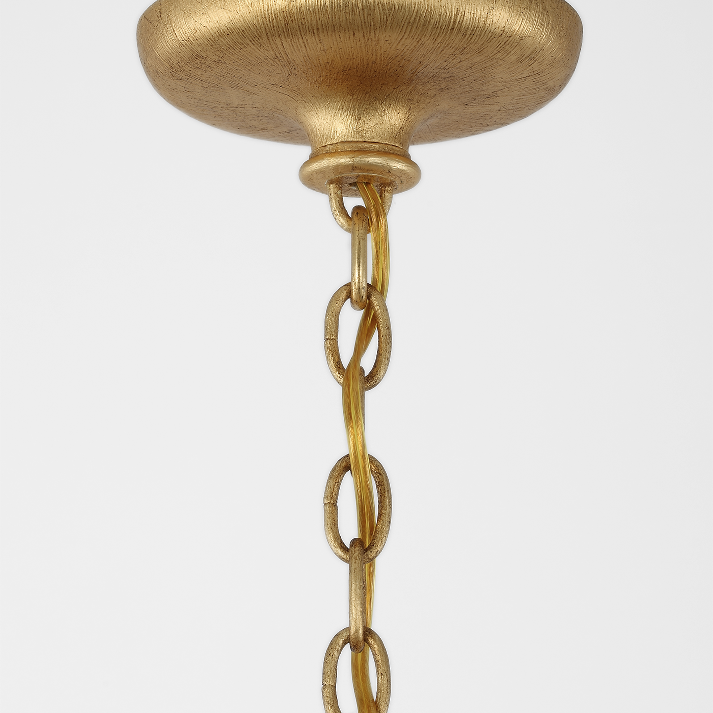 Marini 33" Chandelier | Antique Gold Leaf