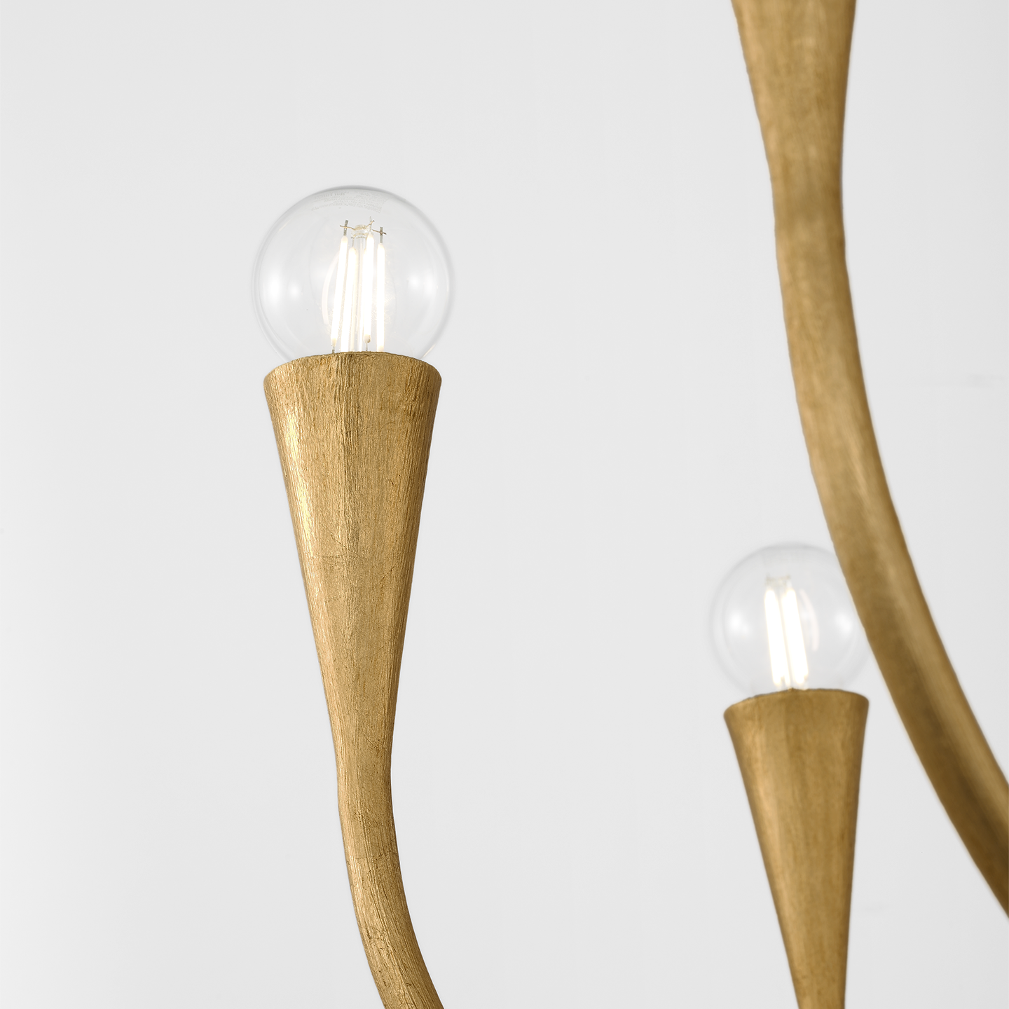 Marini 33" Chandelier | Antique Gold Leaf