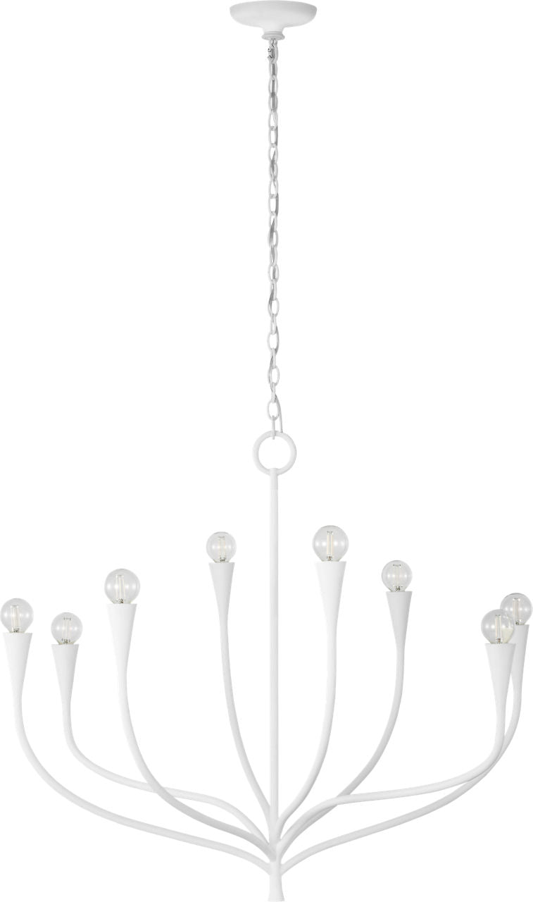 Marini 33" Chandelier | Plaster White