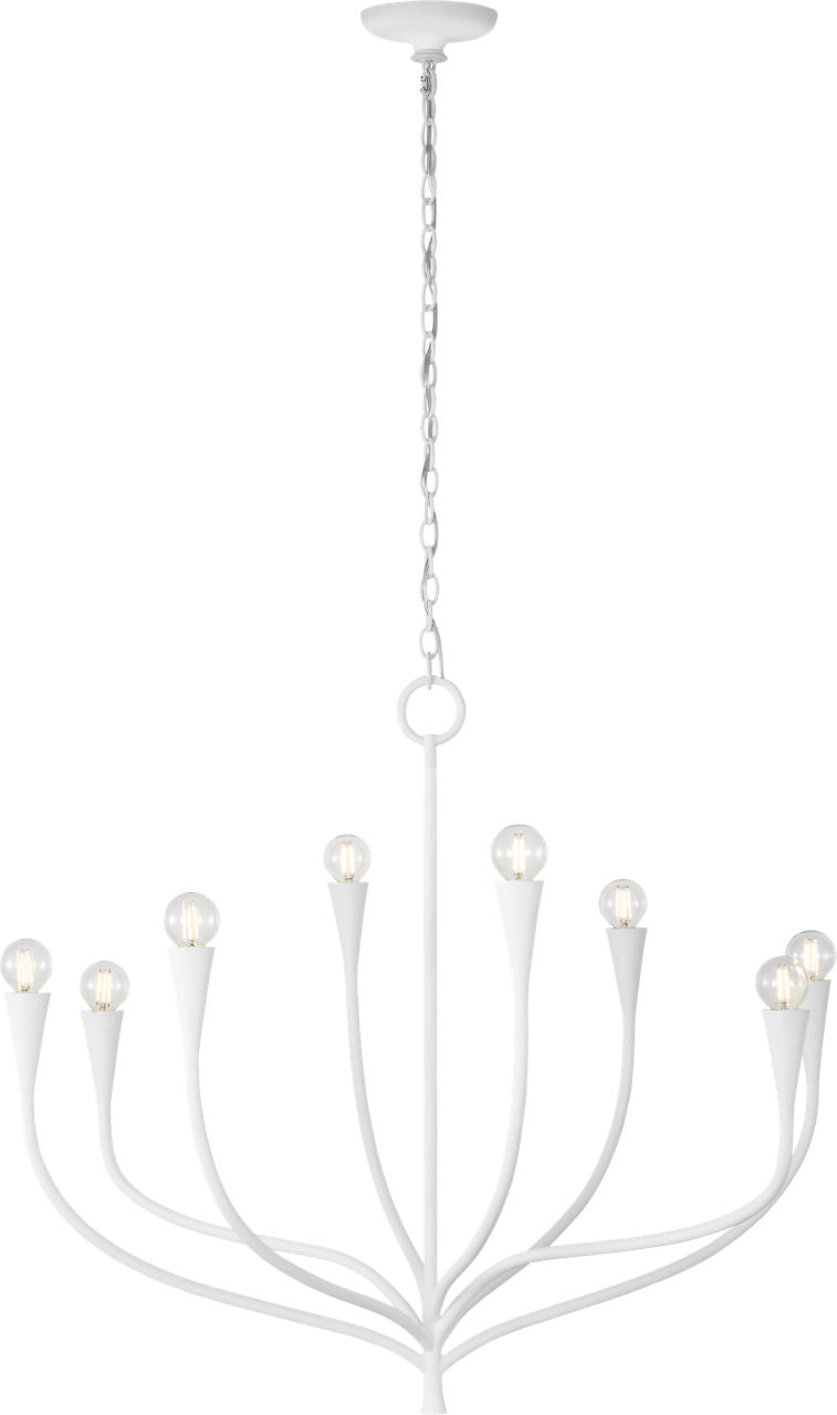 Marini 33" Chandelier | Plaster White