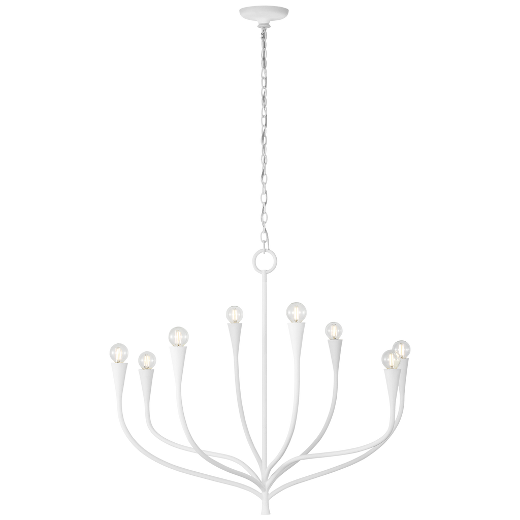 Marini 33" Chandelier | Plaster White