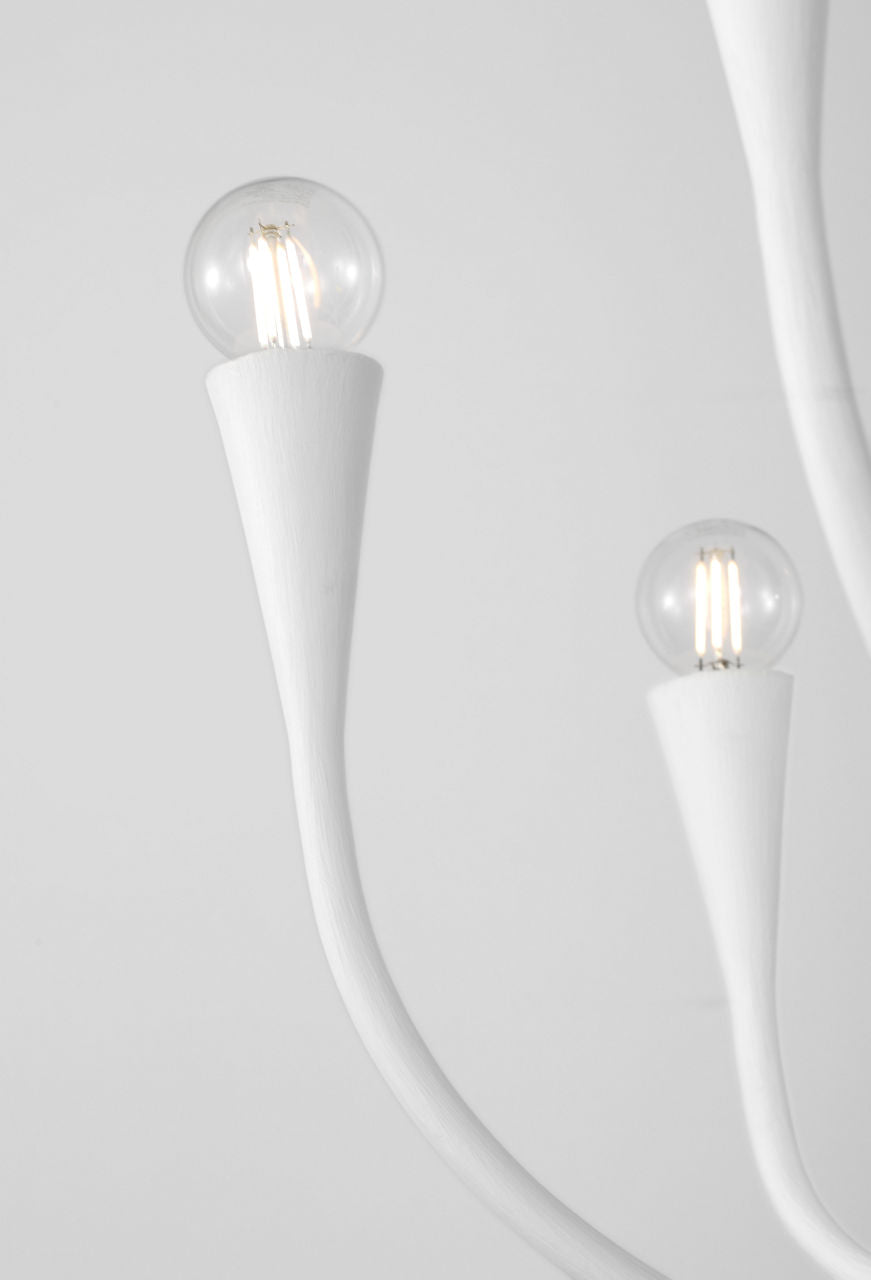 Marini 33" Chandelier | Plaster White