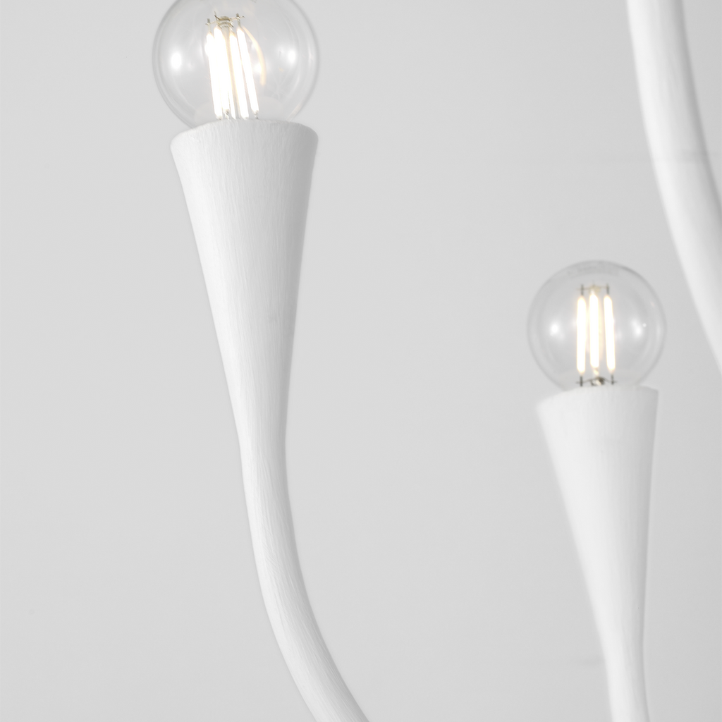 Marini 33" Chandelier | Plaster White