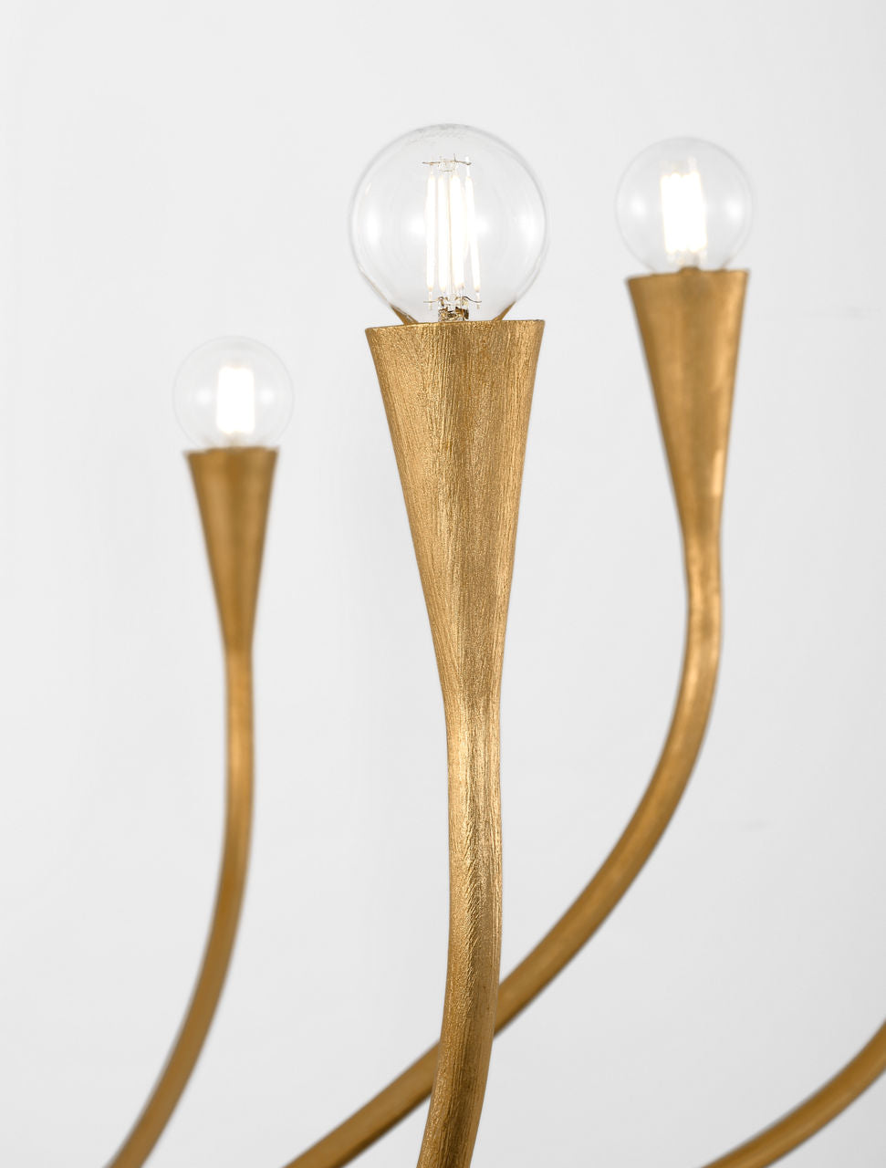 Marini 43" Chandelier | Antique Gold Leaf