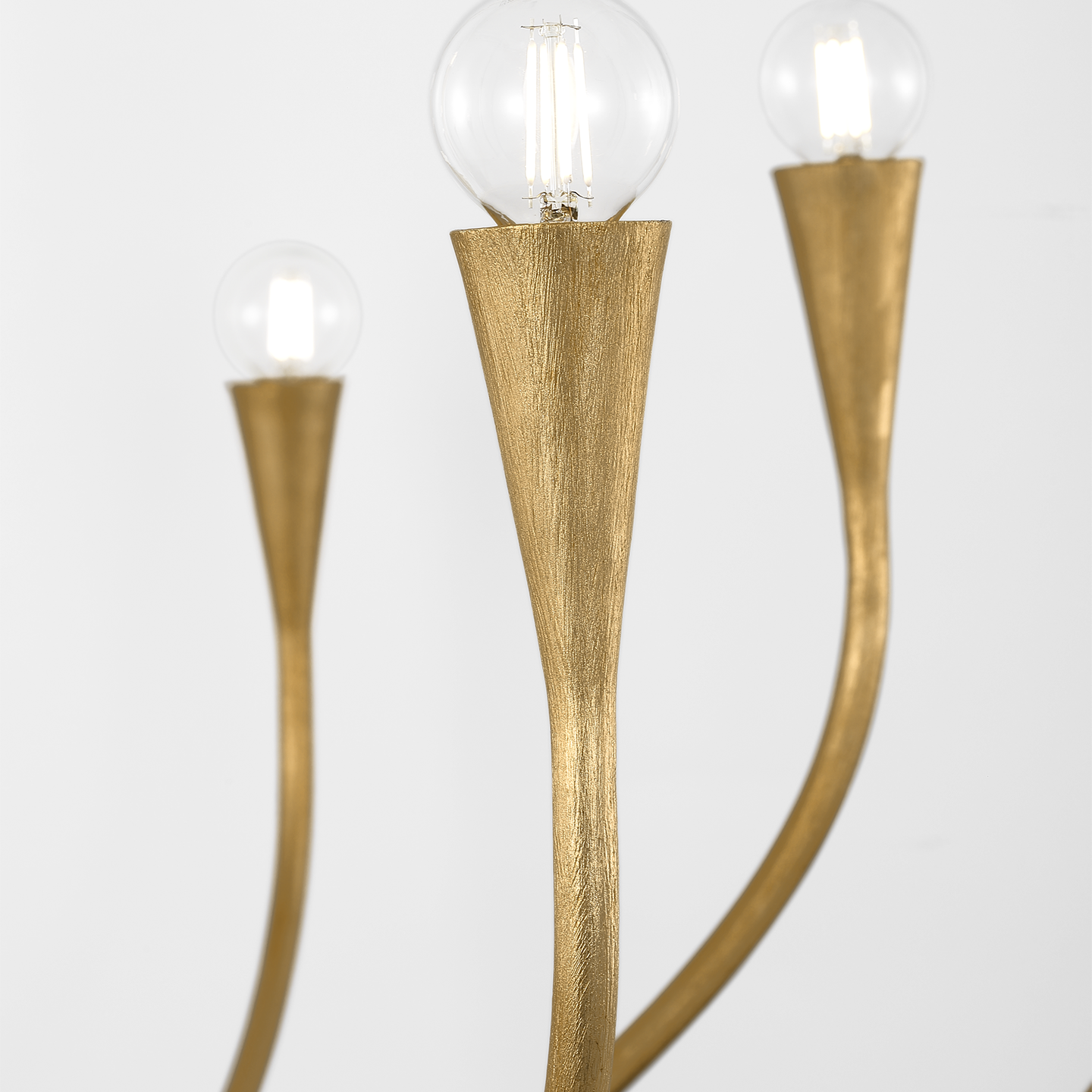 Marini 43" Chandelier | Antique Gold Leaf