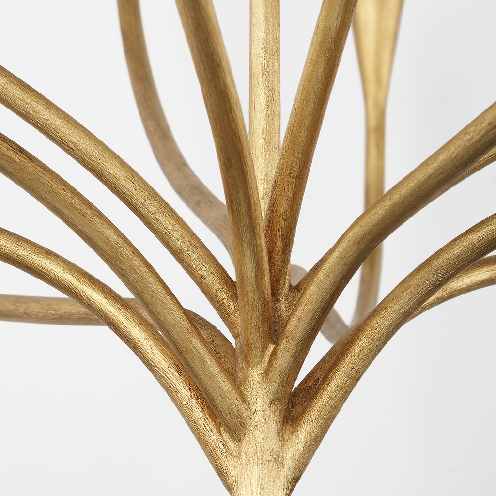 Marini 43" Chandelier | Antique Gold Leaf