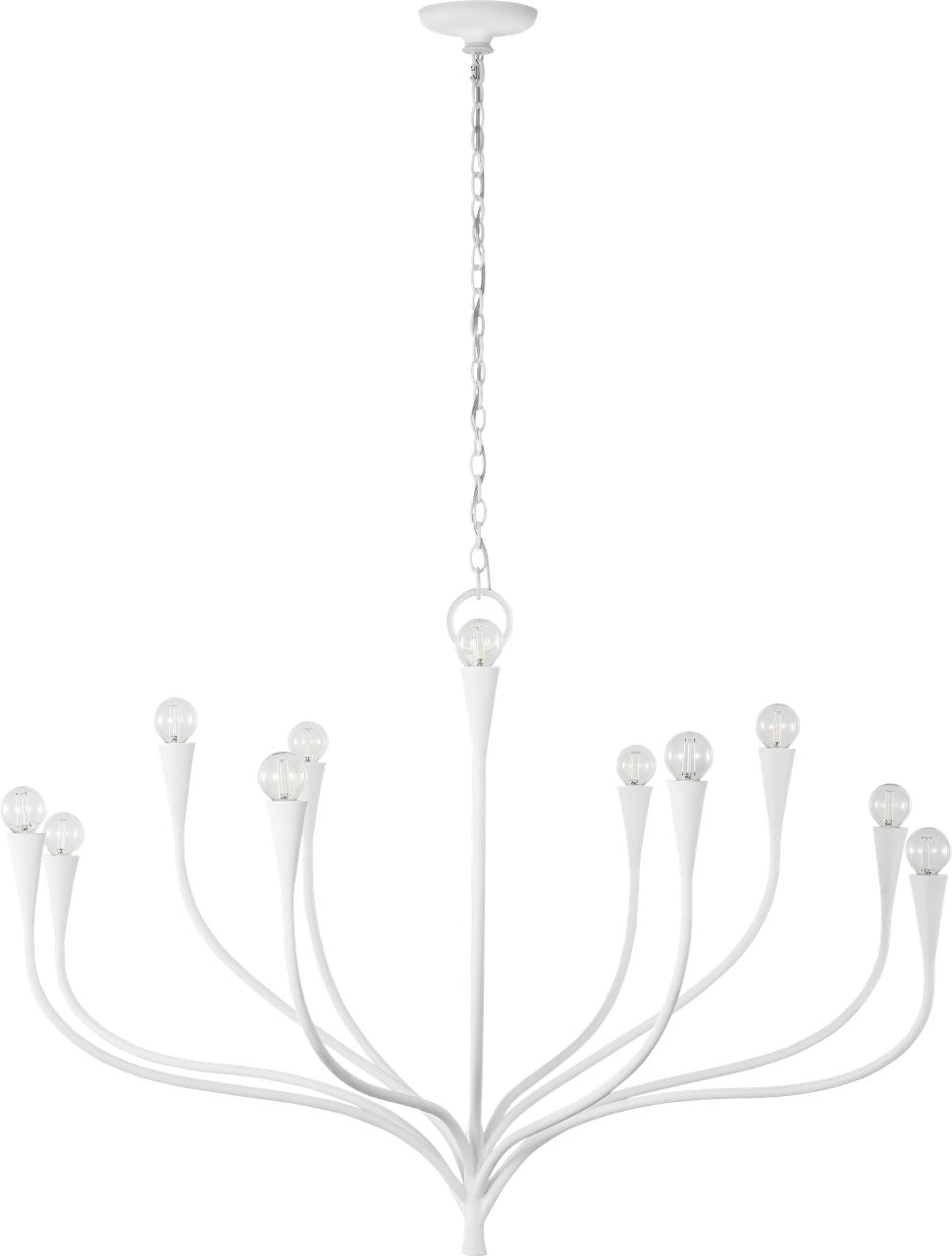 Marini 43" Chandelier | Plaster White