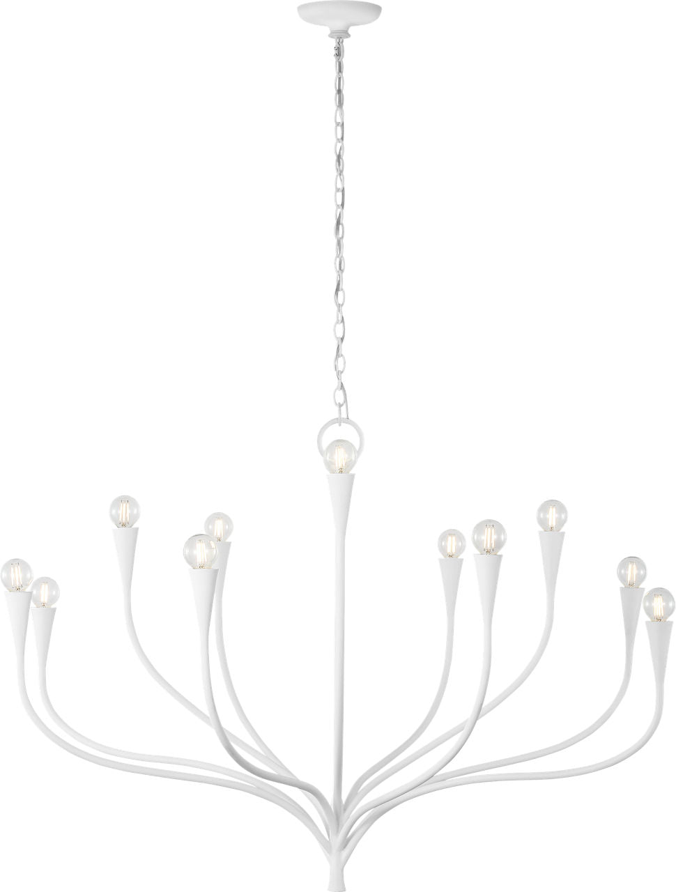 Marini 43" Chandelier | Plaster White